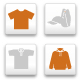 Textile Clothes 5 Icons Pack - GraphicRiver Item for Sale