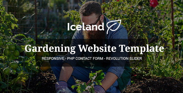 Iceland - Garden, Landscape Responsive Site Template