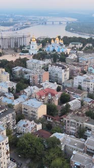 Kyiv Ukraine Aerial View of the City