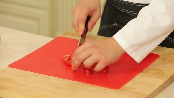 Chopping Food Ingredients