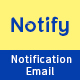 Notify - Notification Email Template PSD - GraphicRiver Item for Sale
