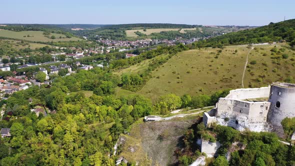 Chateau Gaillard Castle, Les Andelys, Normandy, France