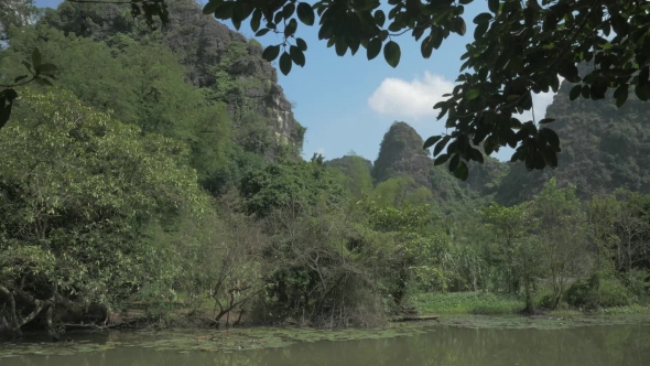 Nature Scene Of Trang An In, Vietnam