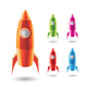 Colorful Rockets - GraphicRiver Item for Sale
