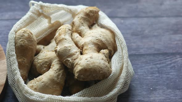 Close Up of Gingers on Chopping Board