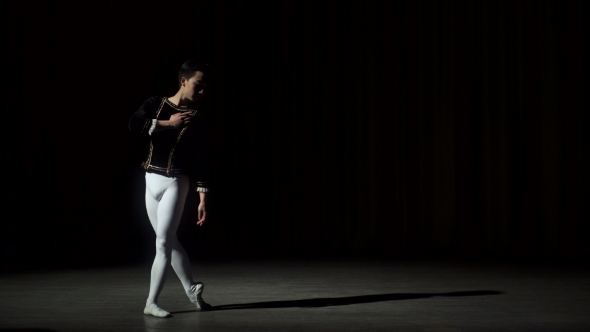 Male Ballet Dancer Jumping