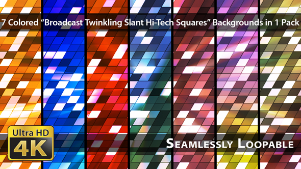 Broadcast Twinkling Slant Hi-Tech Squares - Pack 03 alt