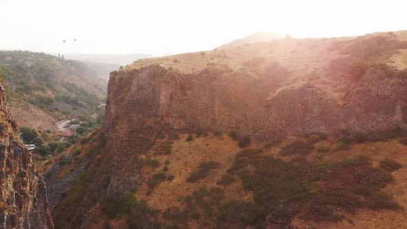 Birds Eye View Scenic Valley Landscape