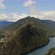 Peak of mountains of Ak-Kem valley with blue Katun river in Altai - VideoHive Item for Sale