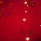 Shining Red Snowflakes Loop Background 4K - VideoHive Item for Sale