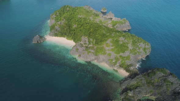 Seascape of Caramoan Islands, Camarines Sur, Philippines