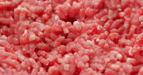 Raw fresh minced beef