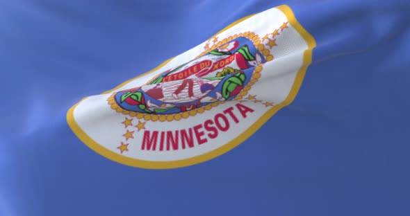 Flag of American State of Minnesota