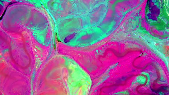 Abstract Colorful Sacral Liquid Waves Texture 818