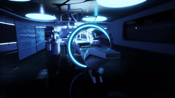 Futuristic MRI Magnetic Resonance Laboratory alt