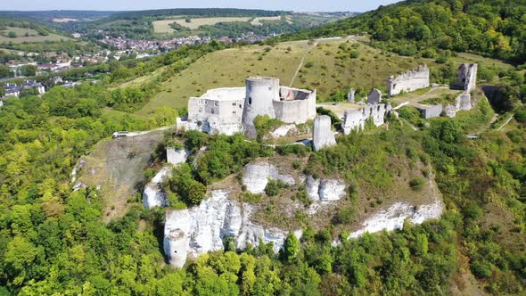 Chateau Gaillard Castle, Les Andelys, Normandy, France