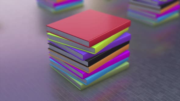  Colorful Books 4K