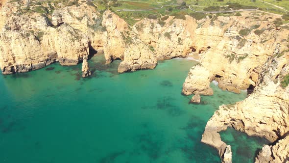 Barranco do Martinho Beach near Ponta da Piedade, Lagos Algarve, Portugal