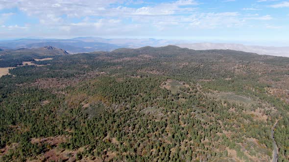 Pine Valley During Dry Fall Season, California