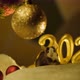 Gray Rat Eats Sitting Under a Christmas Tree on The Background of The Scenery of The New Year 2020. - VideoHive Item for Sale
