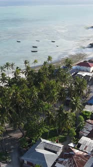 Tanzania  Houses on Zanzibar Island Slow Motion