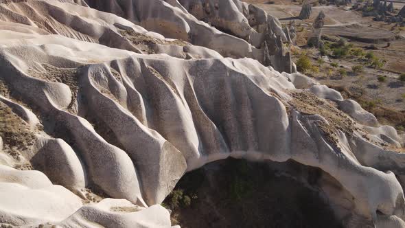 Cappadocia Landscape Aerial View. Turkey. Goreme National Park