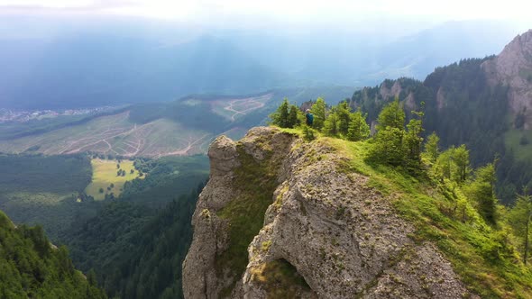 Trekking on Top of the Mountain