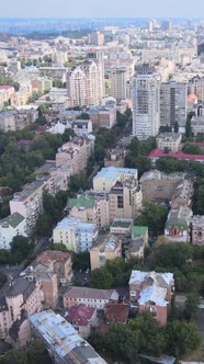 Kyiv Ukraine Aerial View of the City