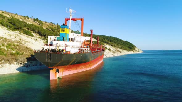 The Storm Washed the Vessel Ashore