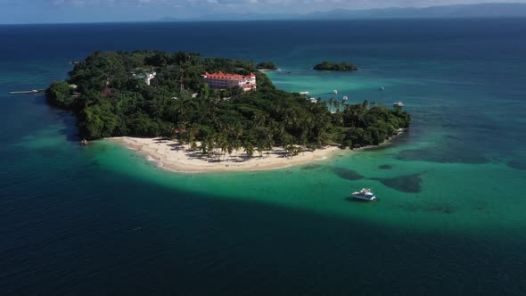 4k 24fps A Drone Shoot Of Island In Dominican Republic The Bacardi Island 1