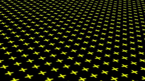 Glowing Crosses Animated Background