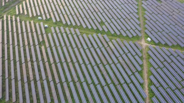 Solar power station in montain