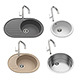 Round kitchen sinks - 3DOcean Item for Sale