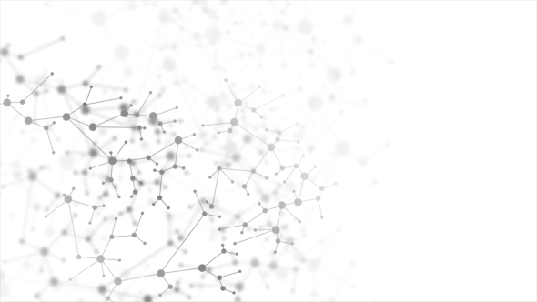 Abstract Grey DNA Molecular Structure Animated Background