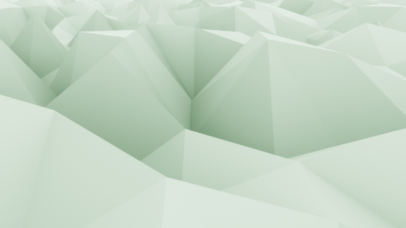 Low Poly Green Abstract Motion Background