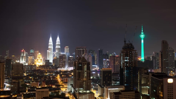 Night Kuala Lumpur, Malaysia