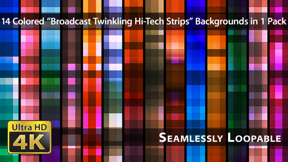 Broadcast Twinkling Hi-Tech Strips - Pack 03