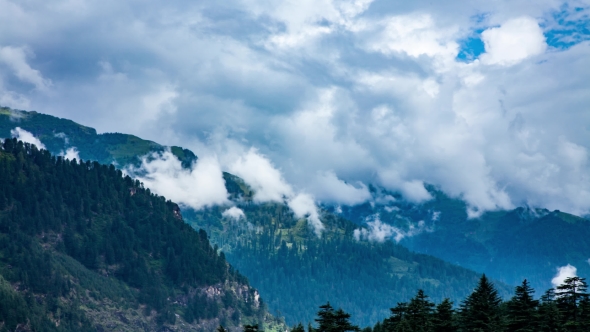High Mountain Landscape. Spiti Valley, Himachal Pradesh, India