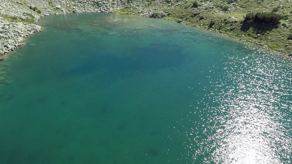 Aerial Footage of Upper Lake Prevalsko Pirin 3