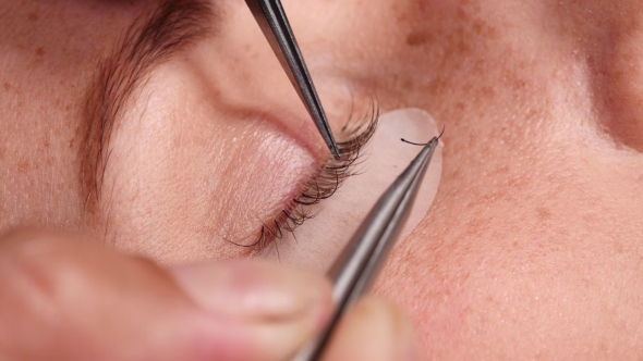 Woman Eye With Long Eyelashes