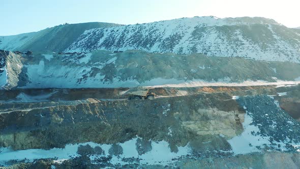 Copper Mine Deposit with a Oretransporting Truck