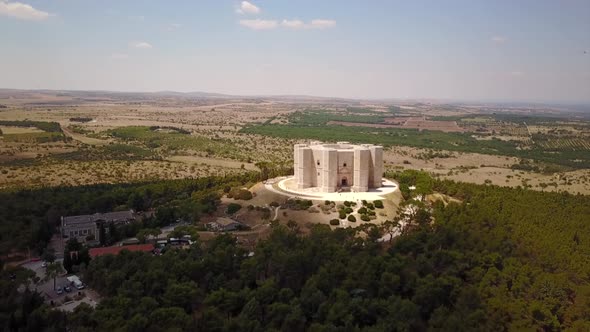 Italian castle isolated in the countryside, Puglia