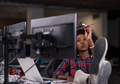 portrait of a young successful African-American woman in modern - PhotoDune Item for Sale
