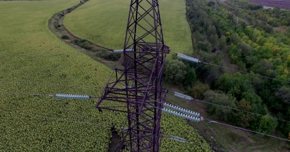 Power Line, Shooting With Quadrocopters Field