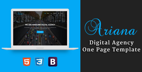 Ariana - Digital Agency One Page Template