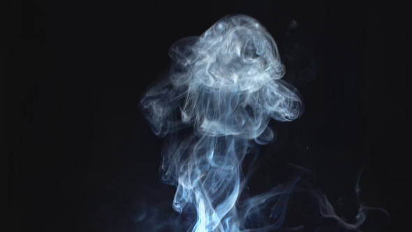 Smoke on Black Background