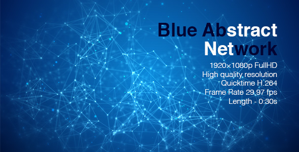 Blue Abstract Network