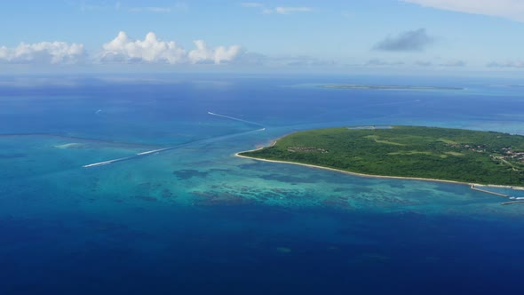 Top view of the sea