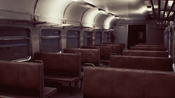 Interior of Old Soviet Electric Train alt