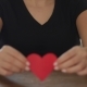 Female Hands Holding Red Paper Heart, Valentine's Day - VideoHive Item for Sale